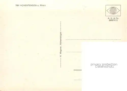 AK / Ansichtskarte Hohentengen_Hochrhein Partie am Rhein Hohentengen Hochrhein