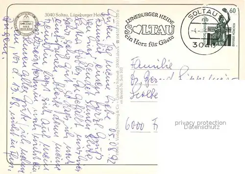AK / Ansichtskarte Soltau  Soltau