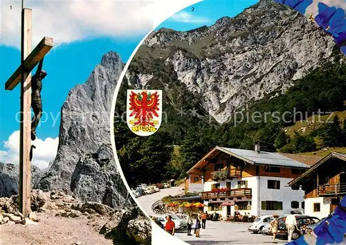 AK / Ansichtskarte St_Johann_Tirol Stripsenjochkreuz Predigtstuhl Pension Griesneralm St_Johann_Tirol