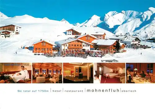 AK / Ansichtskarte Oberlech_Lech_Vorarlberg Hotel Restaurant Mohnenfluh  Oberlech_Lech_Vorarlberg