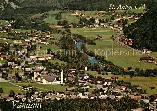 AK / Ansichtskarte Vandans_Vorarlberg Fliegeraufnahme St. Anton im Montafon Vandans Vorarlberg