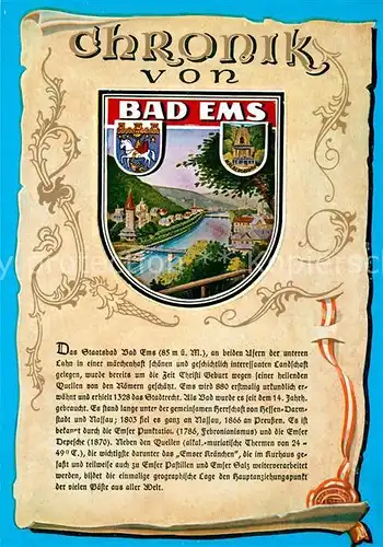 AK / Ansichtskarte Bad_Ems Chronik  Bad_Ems