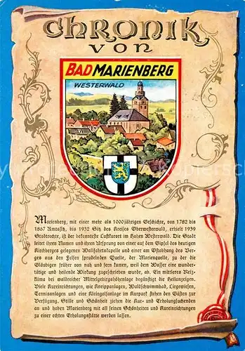 AK / Ansichtskarte Bad_Marienberg Chronik  Bad_Marienberg
