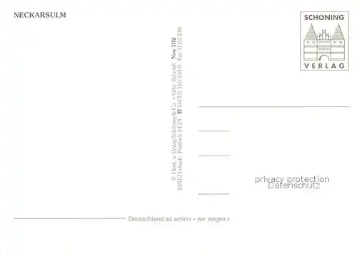 AK / Ansichtskarte Neckarsulm Marktstrasse Stadthalle Ballei Aquatoll Zweirad. und NSU Museum  Neckarsulm