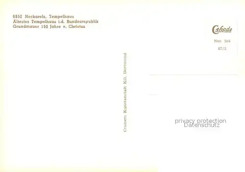 AK / Ansichtskarte Neckarelz Tempelhaus  Neckarelz