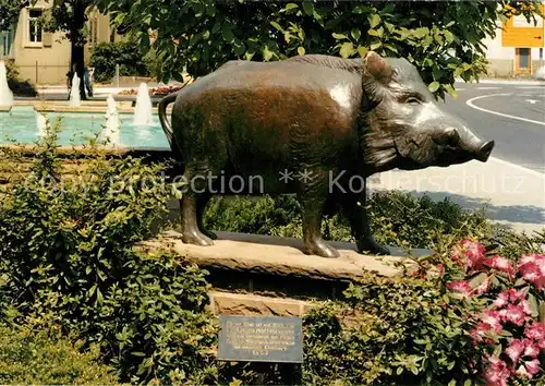 AK / Ansichtskarte Eberbach_Neckar Anlagen Neckarbruecke  Eberbach Neckar