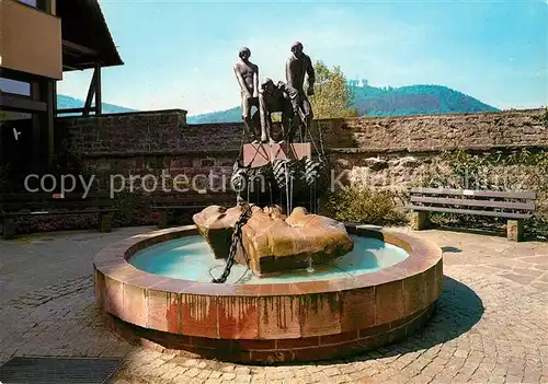 AK / Ansichtskarte Eberbach_Neckar Fischerbrunnen  Eberbach Neckar