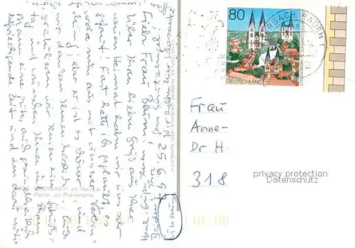 AK / Ansichtskarte Eberbach_Neckar Pulverturm  Eberbach Neckar