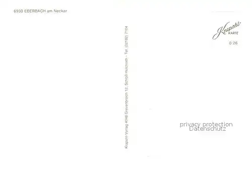 AK / Ansichtskarte Eberbach_Neckar  Eberbach Neckar