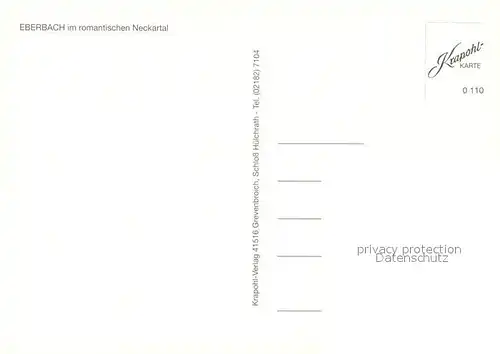 AK / Ansichtskarte Eberbach_Neckar  Eberbach Neckar