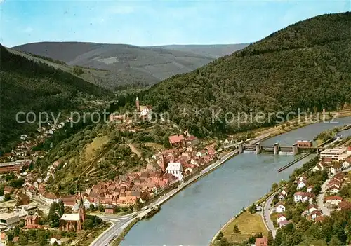 AK / Ansichtskarte Hirschhorn_Neckar Fliegeraufnahme Hirschhorn Neckar