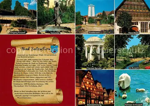 AK / Ansichtskarte Bad_Salzuflen Gradierwerk Haus Backs Salzsieder Thermal Sprudel Bad_Salzuflen