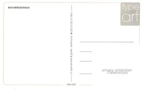 AK / Ansichtskarte Bad_Mergentheim  Bad_Mergentheim