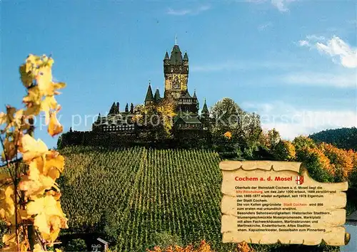 AK / Ansichtskarte Cochem_Mosel Reichsburg Cochem Mosel