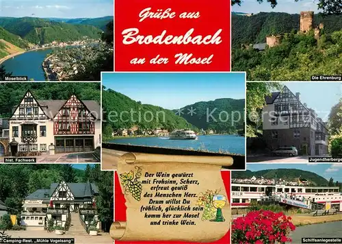 AK / Ansichtskarte Brodenbach Camping Restaurant Muehle Vogelsang Jugendherberge  Brodenbach