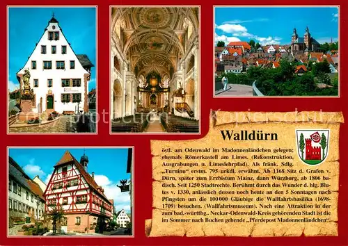 AK / Ansichtskarte Wallduern Museum Wallfahrtsbasilika Rathaus Wallduern