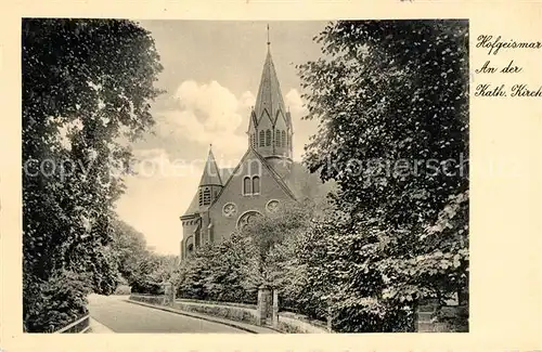 AK / Ansichtskarte Hofgeismar An der kath Kirche Hofgeismar