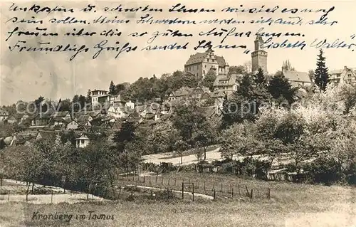 AK / Ansichtskarte Kronberg_Taunus Panorama Kronberg Taunus