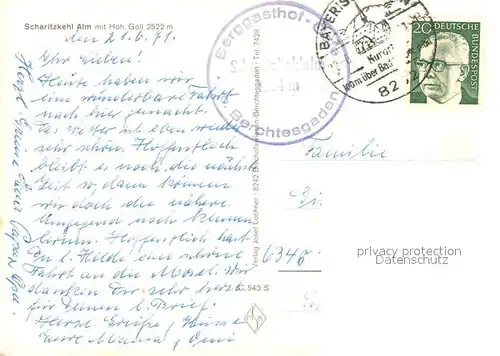 AK / Ansichtskarte Scharitzkehlalm am Hohen Goell Scharitzkehlalm