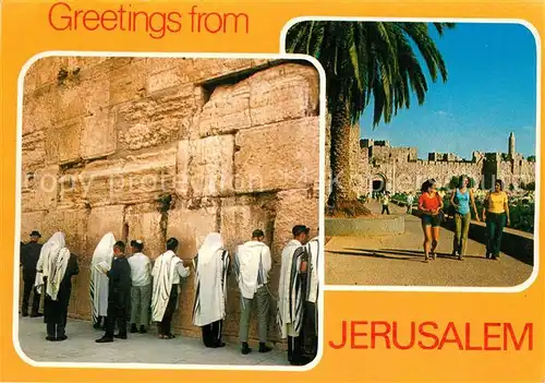 AK / Ansichtskarte Jerusalem_Yerushalayim Klagemauer  Jerusalem_Yerushalayim