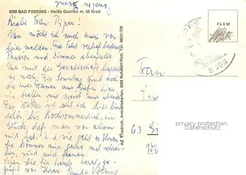 AK / Ansichtskarte Bad_Fuessing Kuranlagen Kurcafe Sanatorien Bad_Fuessing