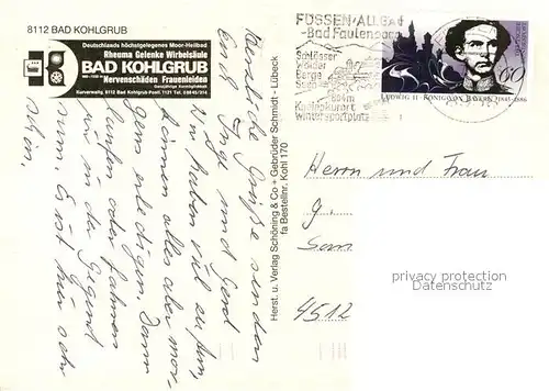 AK / Ansichtskarte Bad_Kohlgrub Kirche Moor Heilbad Strassenpartie Bad_Kohlgrub