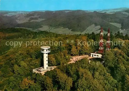 AK / Ansichtskarte Melibokus Bergstrasse Melibocus Aussichtsturm Fliegeraufnahme Melibokus