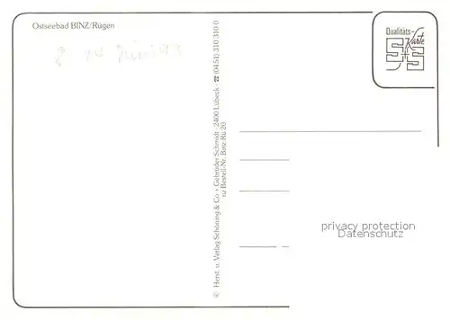 AK / Ansichtskarte Binz_Ruegen Schloss Strandpartien Brunnen Ortspartien Binz_Ruegen