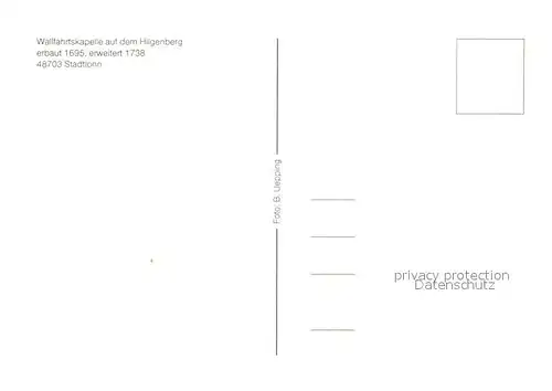 AK / Ansichtskarte Stadtlohn Wallfahrtskapelle auf dem Hilgenberg Stadtlohn