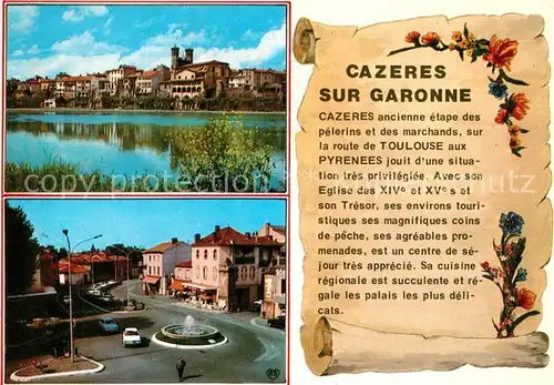 AK / Ansichtskarte Cazeres Vue panoramique Boulevard Jean Jaures Cazeres