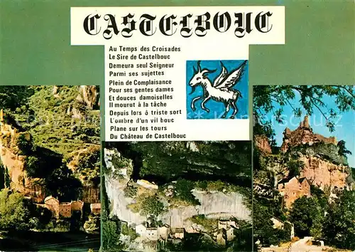 AK / Ansichtskarte Castelbouc Les gorges du Tarn Site et legende Castelbouc