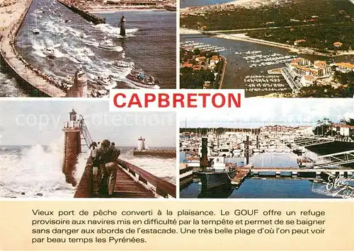 AK / Ansichtskarte Capbreton_sur_Mer Port de peche Vue aerienne Belle plage Capbreton_sur_Mer