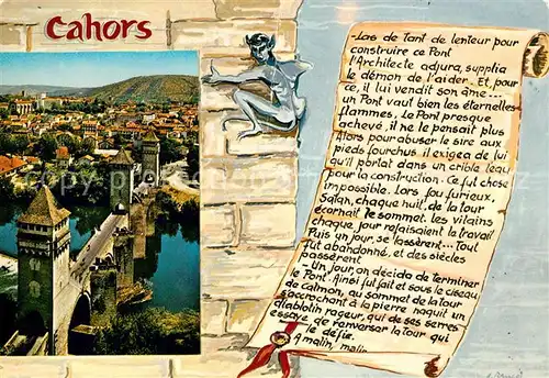 AK / Ansichtskarte Cahors_en_Quercy Le Pont Valentre Cahors_en_Quercy