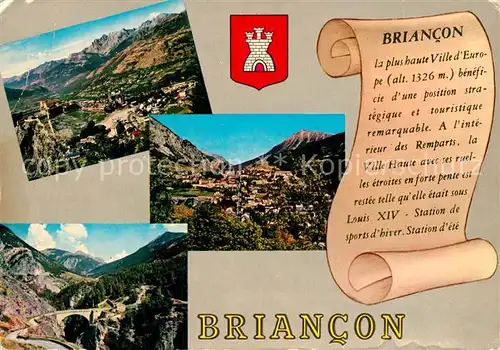 AK / Ansichtskarte Briancon La plus haute Ville d Europe Briancon
