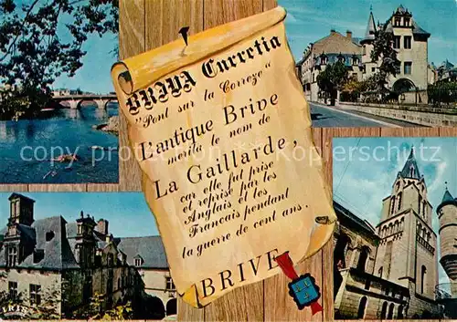 AK / Ansichtskarte Brive_Correze Le Pont Cardinal et la Correze Le Musee Rupin Hotel de Labenche Eglise Saint Martin Brive Correze