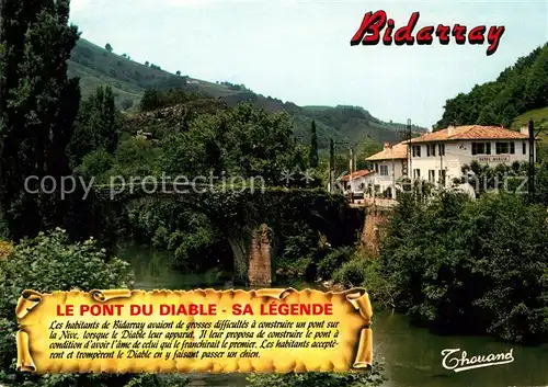 AK / Ansichtskarte Bidarray Le Pont du Diable  Sa Legende Bidarray