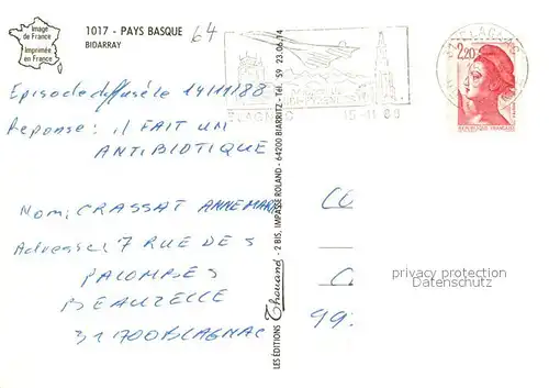 AK / Ansichtskarte Bidarray Le Pont du Diable  Sa Legende Bidarray