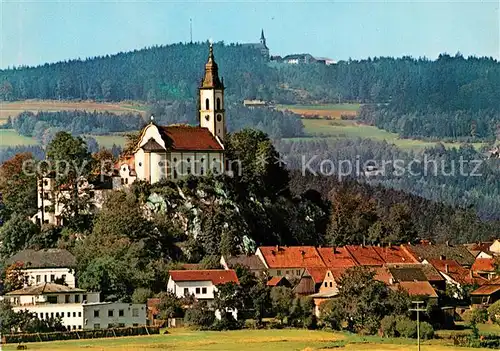 AK / Ansichtskarte Pleystein Kirche mit Fahrenberg Pleystein