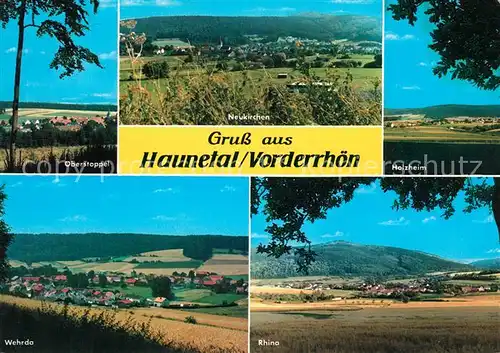 AK / Ansichtskarte Haunetal Oberstoppel Neukirchen Holzheim Wehrda Rhina Haunetal