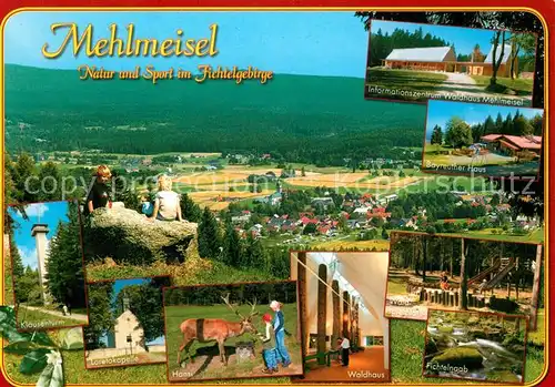 AK / Ansichtskarte Mehlmeisel Panorama Natur und Sport im Fichtelgebirge Mehlmeisel