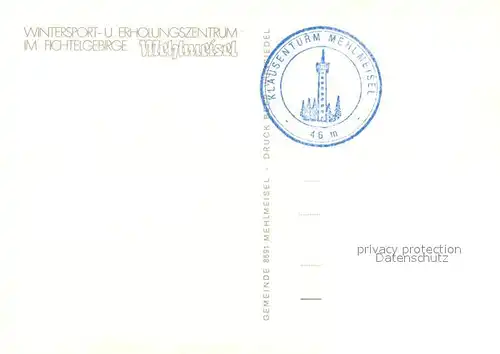 AK / Ansichtskarte Mehlmeisel Ortsmotive mit Kirche Wintersport Erholungszentrum im Fichtelgebirge Mehlmeisel