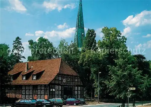 AK / Ansichtskarte Grossburgwedel Blick zur Kirche Grossburgwedel
