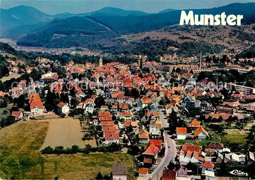 AK / Ansichtskarte Munster_Haut_Rhin_Elsass Fliegeraufnahme Munster_Haut_Rhin_Elsass