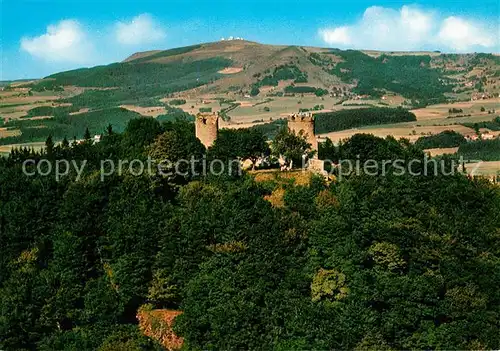 AK / Ansichtskarte Ebersburg mit Wasserkuppe Fliegeraufnahme Ebersburg