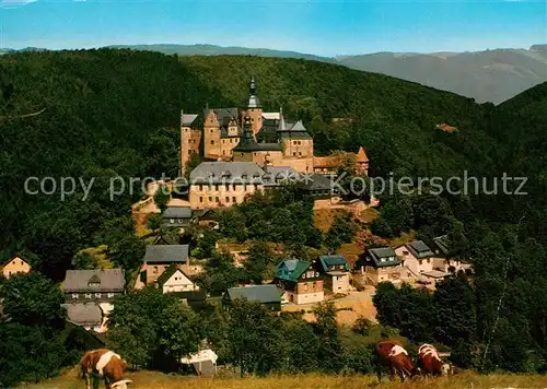 AK / Ansichtskarte Lauenstein_Oberfranken Panorama mit Burg Lauenstein_Oberfranken