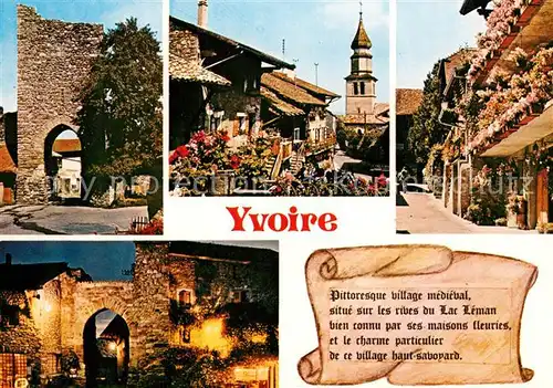 AK / Ansichtskarte Yvoire Cite medievale Vue partielle Yvoire