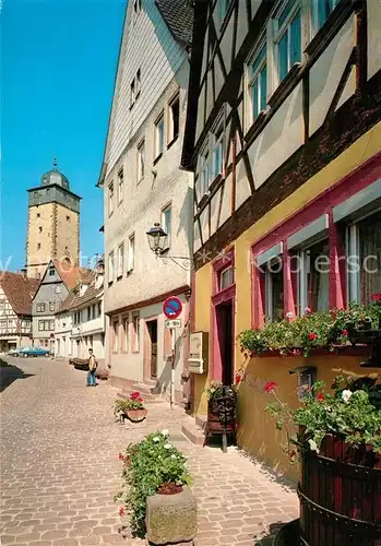 AK / Ansichtskarte Lohr_Main Fischergasse Altstadt Bayersturm Lohr_Main
