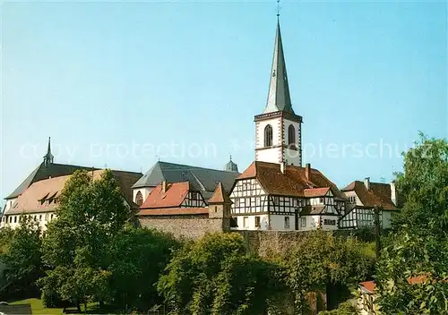 AK / Ansichtskarte Lohr_Main Kirchenhuegel Katholische Pfarrkirche St Michael Lohr_Main