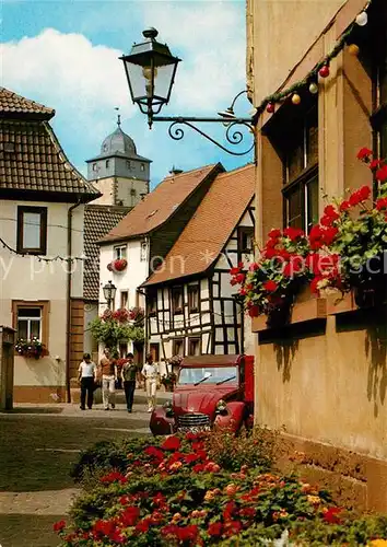 AK / Ansichtskarte Lohr_Main Fischergasse Altstadt Fachwerkhaus Lohr_Main