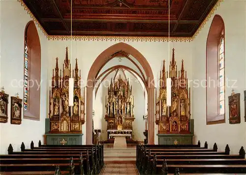 AK / Ansichtskarte Klingenberg_Main Katholische Kirche Innenansicht Altar Klingenberg Main